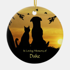 Hunde Katze Memorial Individuelle Name Spirituelle Keramik Ornament