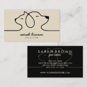 Hunde Katze Online Begleiter Experte Visitenkarte (Vorne/Hinten)