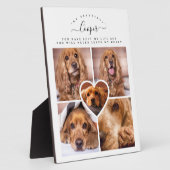 Hunde Katze Pet Loss Geschenk - Foto Collage Grid  Fotoplatte (Seite)