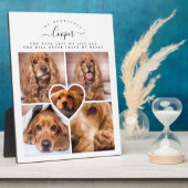 Hunde Katze Pet Loss Geschenk - Foto Collage Grid  Fotoplatte (Seite)