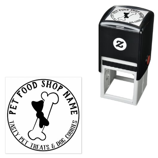 Hunde Katze Pet Shop Bäckerei Leckereien Knochen Permastempel (Beispiel)