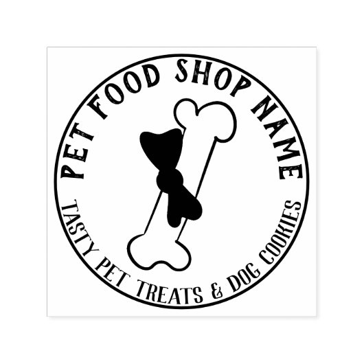 Hunde Katze Pet Shop Bäckerei Leckereien Knochen Permastempel (Design)