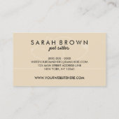 Hunde Katze Tiertransport Visitenkarte (Rückseite)