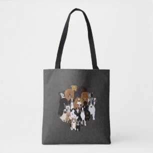 Hunde, Katze und Hühnertotentasche Tasche