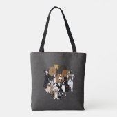 Hunde, Katze und Hühnertotentasche Tasche (Rückseite)