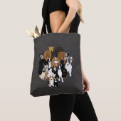 Hunde, Katze und Hühnertotentasche Tasche (Von Nahem)