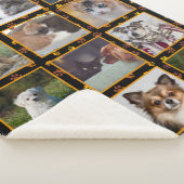 Hunde Katzen Autumn Paw druckt benutzerdefinierte Sherpadecke (3/4)