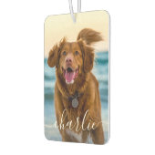 Hunde Katzen Foto und Name Text Autolufterfrischer (Links)