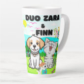 Hunde, Katzen, Fühlerfreude inmitten der Natur Milchtasse (Rechte Ecke)