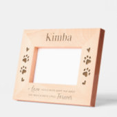 Hunde Katzen Memorial Benutzerdefiniertes Beileid  Geätzte Rahmen (Links)