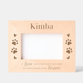 Hunde Katzen Memorial Benutzerdefiniertes Beileid  Geätzte Rahmen (Vorderseite)