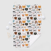 Hunde Katzen Muster Golfhandtuch (Insitu)
