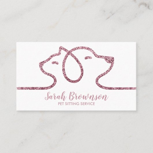 Hunde Katzen Pflegedienst Visitenkarte (Vorderseite)