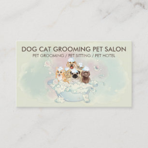 Hunde Katzen sanftes Shampoo Grooming Visitenkarte