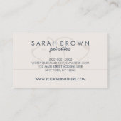 Hunde Katzen Sitzende Boarding Elfenbeinschiff Visitenkarte (Rückseite)