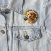 Hunde-Katzen-Tiername-Fotovorlage einfach minimali Button (Beispiel)