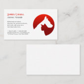 Hunde-Katzen-Umarmungslogo Visitenkarte (Vorne/Hinten)