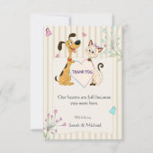  Hunde- & Katzengeschlecht Enthüllung   Dankeskarte (Vorderseite)