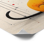 Hunde-Katzenposter: Inspiriert von Miró Poster (Ecke)