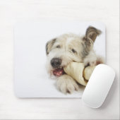 Hunde Kauen auf dem Rohbeinknochen Mousepad (Mit Mouse)