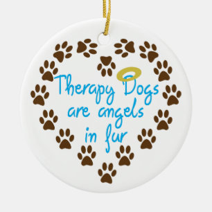 Hunde Keramik Ornament