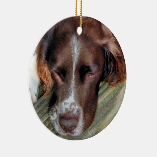 HUNDE KERAMIKORNAMENT (Rechts)