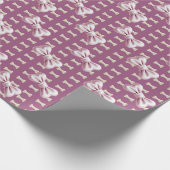Hunde Knochen 2 rosa Geschenkpapier (Ecke)