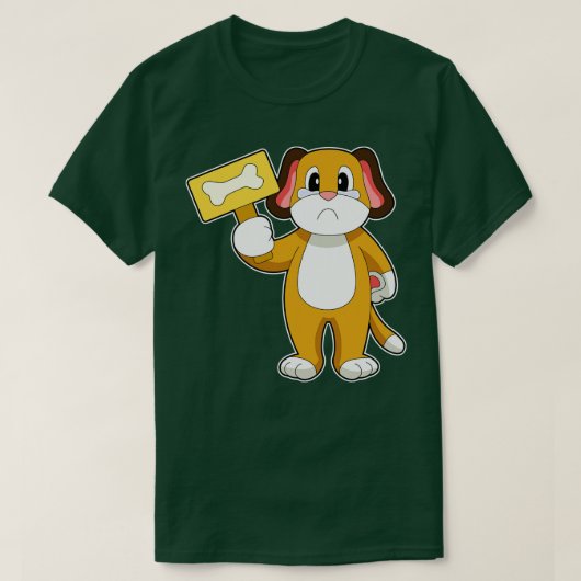 Hunde Knochen 8 T-Shirt (Design vorne)