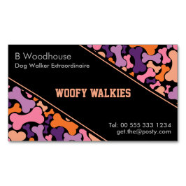 Hunde-Knochen-Design-Geschäft StationierungsVisite Magnetische Visitenkarte