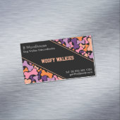 Hunde-Knochen-Design-Geschäft StationierungsVisite Magnetische Visitenkarte (Beispiel)