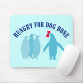 Hunde-Knochen-Liebhaber für Pinguine Mousepad (Mit Mouse)