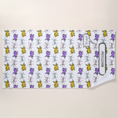 Hunde Knochen PY Graffiti Style Name Handtuch (Vorderseite)