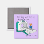 Hunde können kein MRT laufen, aber CATscan Magnet (Vorderseite/Rückseite)