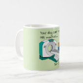 Hunde können nicht MRT, sondern CATscan Kaffeetasse (Vorderseite Links)