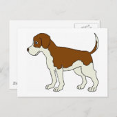 Hunde-Kontur Postkarte (Vorne/Hinten)