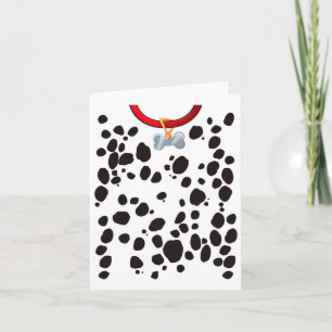 Hunde Kostüme Dalmations Spots Puppy Print Hallowe Karte