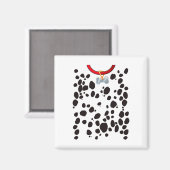 Hunde Kostüme Dalmations Spots Puppy Print Hallowe Magnet (Vorderseite/Rückseite)