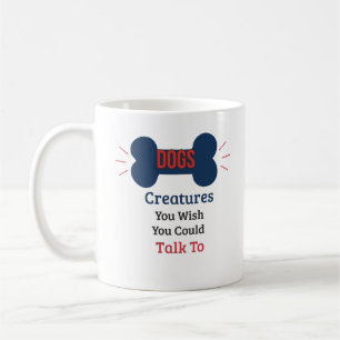 Hunde, Kreaturen, mit denen man sich gerne unterha Kaffeetasse
