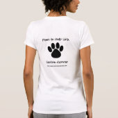Hunde- Krebs-Kapitals-Shirt - Damen weiß T-Shirt (Rückseite)