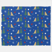 Hunde Krebs Weihnachtsbaum Fleece Blanket (Vorderseite (Horizontal))