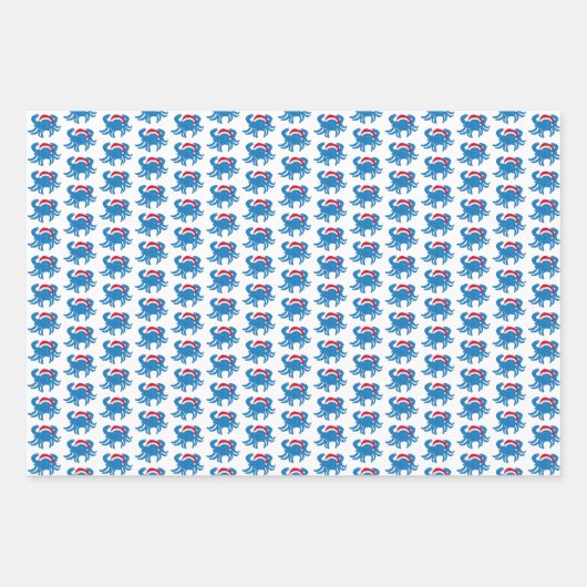 Hunde Krebse Weihnachtsbaum Geschenk Wrap Set von  Geschenkpapier Set (Vorderseite 2)