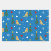 Hunde Krebse Weihnachtsbaum Geschenk Wrap Set von  Geschenkpapier Set (Vorderseite)