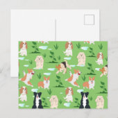 Hunde Kritzeleien Postkarte (Vorne/Hinten)