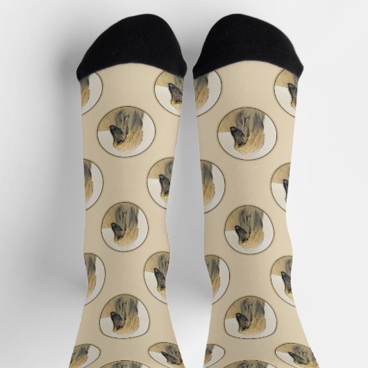 Hunde Kunst Socken (Oben)