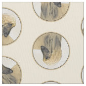 Hunde Kunst Stoff (Nahaufnahme)