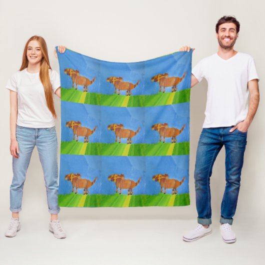 Hunde "Kunst von Kindern" Fleecedecke (Beispiel)