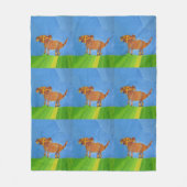 Hunde "Kunst von Kindern" Fleecedecke (Vorderseite)