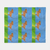 Hunde "Kunst von Kindern" Fleecedecke (Vorderseite (Horizontal))