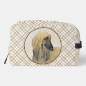 Hunde Kunst Waschbeutel (Rückseite)