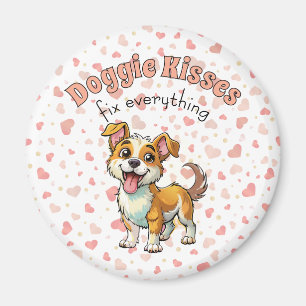 Hunde Küss Magnet
